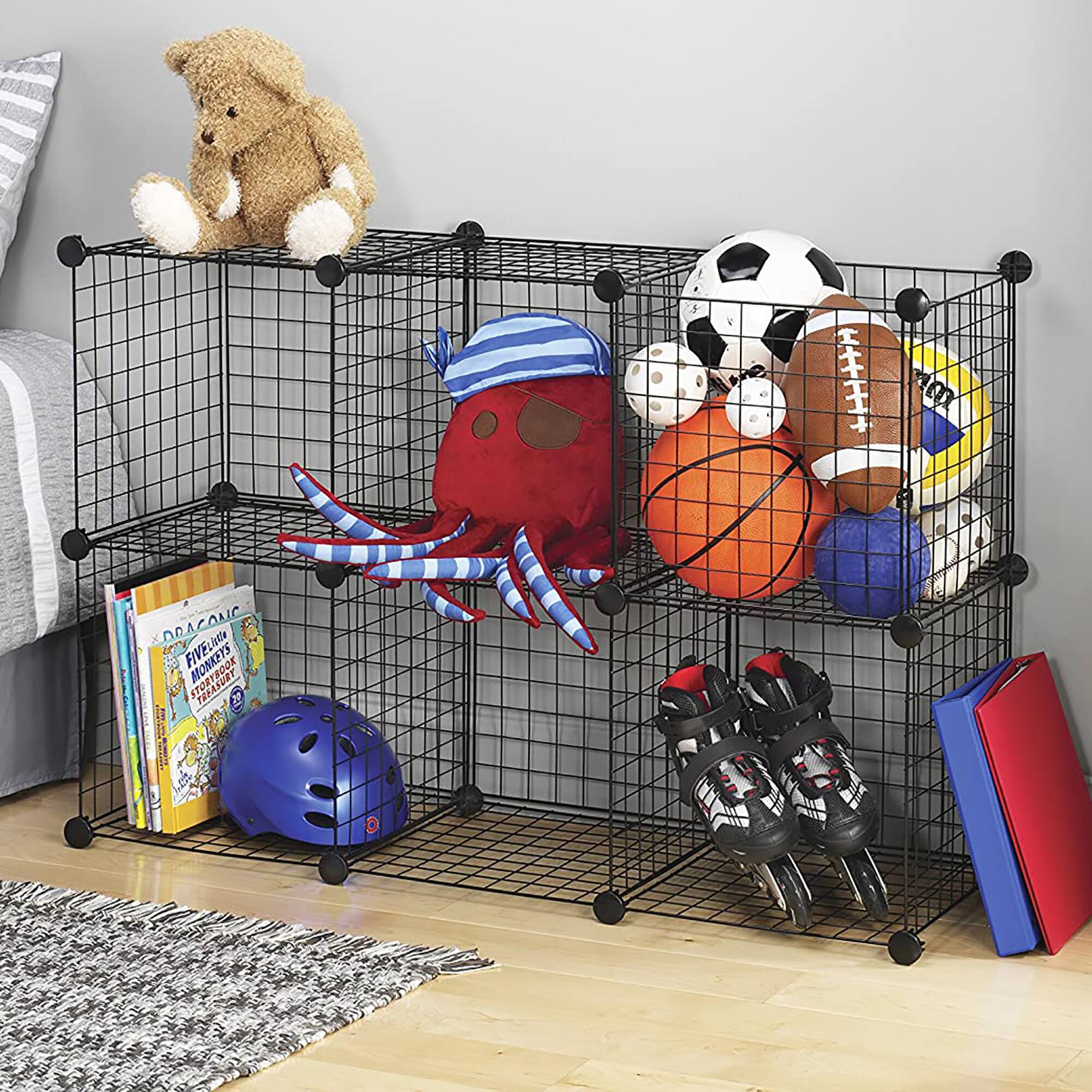 Whitmor Wire Storage 6 Cubes Set